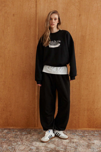 Свитшот 10DENCY 23651 черный - фото 1