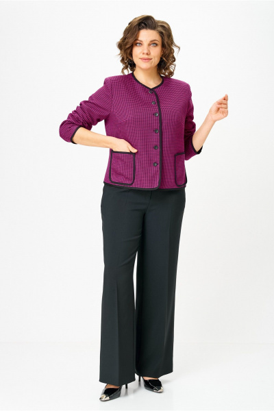 Брюки, жакет Vilena 1127 фуксия - фото 9