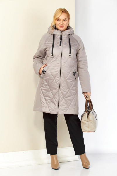 Куртка Shetti 2209 бежево-серый - фото 2
