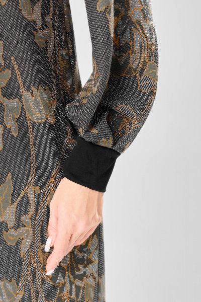 Платье Gizart 7385/1 серо-оливковый - фото 6