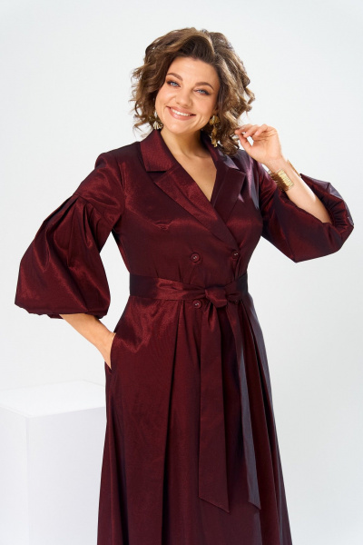 Платье Romanovich Style 1-2837 бордовый-1 - фото 11