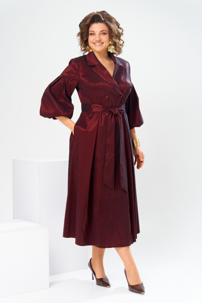 Платье Romanovich Style 1-2837 бордовый-1 - фото 3