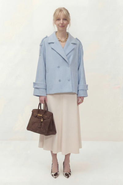 Полупальто Lokka 1838 голубой - фото 5