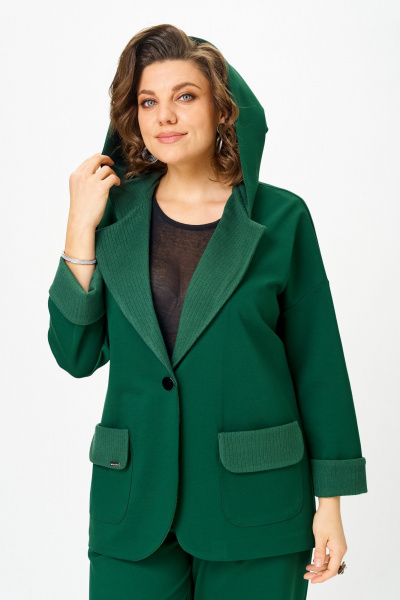 Брюки, жакет Michel chic 1437/1 глубокий_изумруд - фото 6