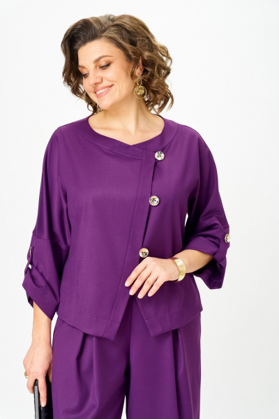 Брюки, жакет Michel chic 1436/1 пурпур - фото 8