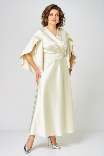 Платье ANASTASIA MAK 1309 молочный - фото 8