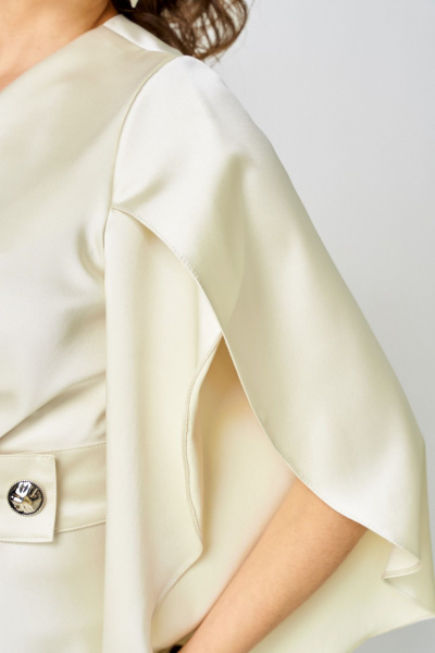 Платье ANASTASIA MAK 1309 молочный - фото 6