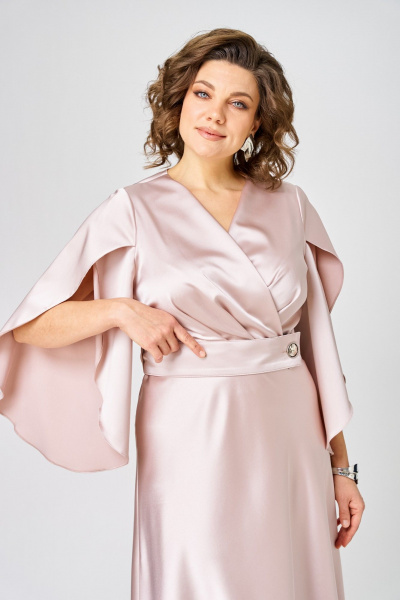 Платье ANASTASIA MAK 1309 розовый - фото 3