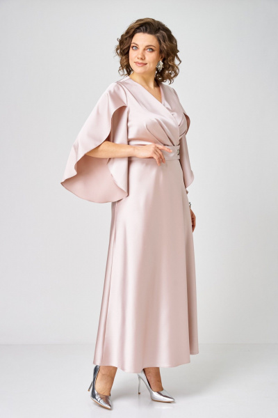 Платье ANASTASIA MAK 1309 розовый - фото 6