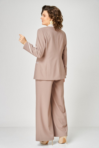 Брюки, жакет ANASTASIA MAK 1314 капучино - фото 11