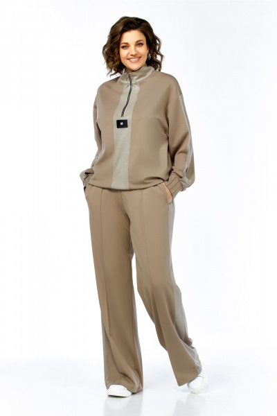 Брюки, джемпер Ольга Стиль С-1001 олива - фото 6