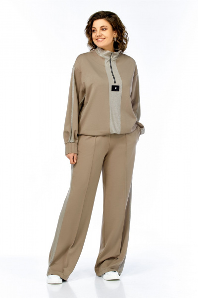 Брюки, джемпер Ольга Стиль С-1001 олива - фото 4