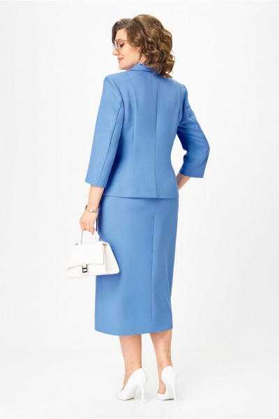 Жакет, юбка Орхидея 1658 голубой - фото 7