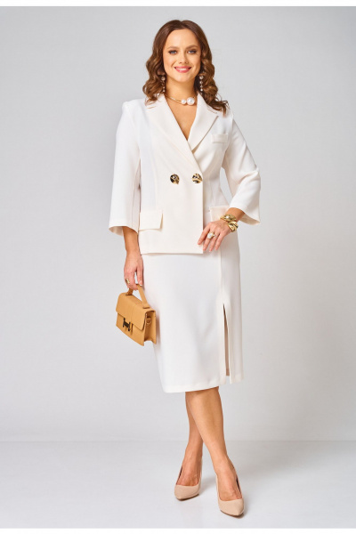 Платье Твой имидж 2318 молочный - фото 4