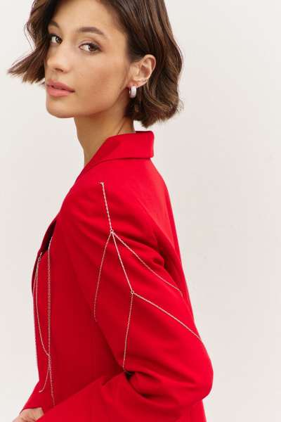 Брюки, жакет RINKA 1481 красный - фото 12