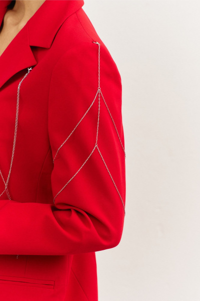Брюки, жакет RINKA 1481 красный - фото 11