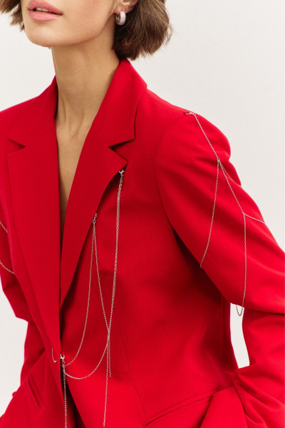 Брюки, жакет RINKA 1481 красный - фото 10