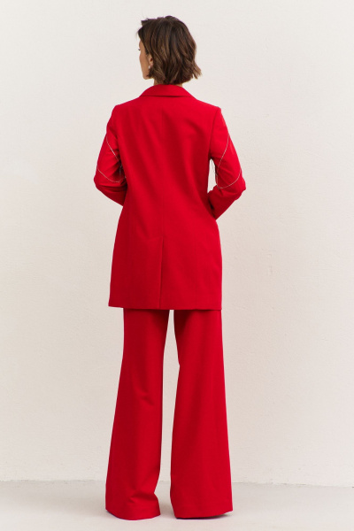 Брюки, жакет RINKA 1481 красный - фото 5