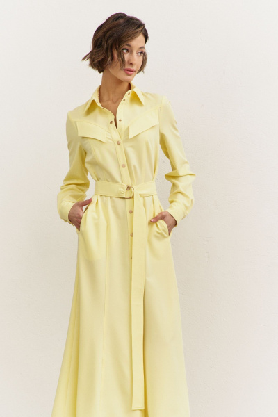 Платье RINKA 1482/1 желтый - фото 5