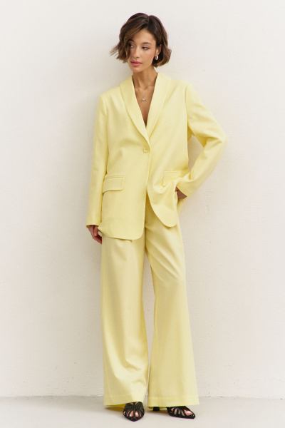 Брюки, жакет RINKA 1483/1 желтый - фото 13