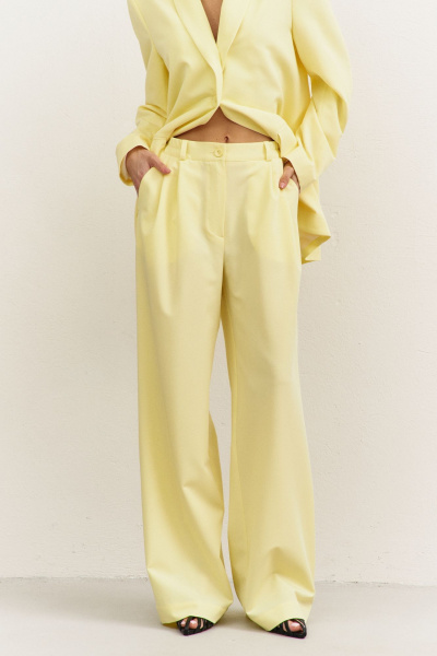 Брюки, жакет RINKA 1483/1 желтый - фото 4