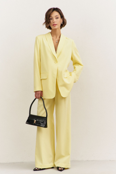 Брюки, жакет RINKA 1483/1 желтый - фото 1