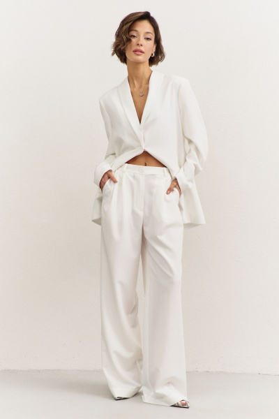 Брюки, жакет RINKA 1483/2 белый - фото 14