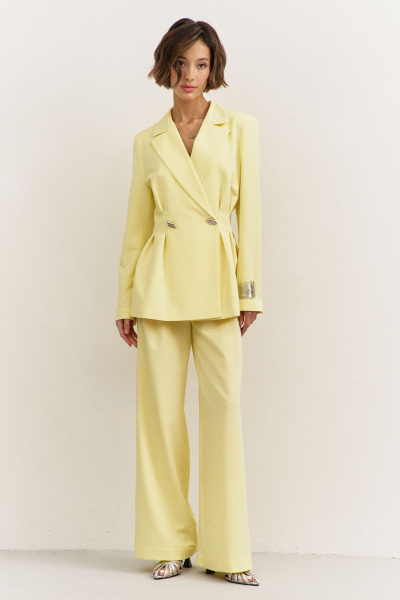 Брюки, жакет RINKA 1488/1 желтый - фото 1