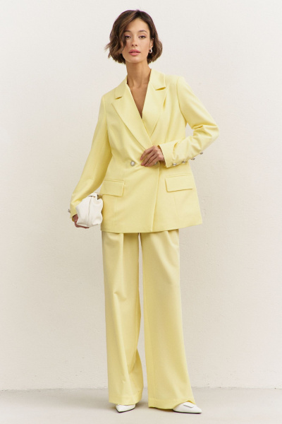 Брюки, жакет RINKA 1492 желтый - фото 8