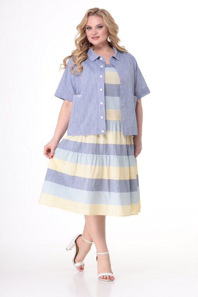 Жакет, сарафан Кэтисбел 2521 полоска - фото 1