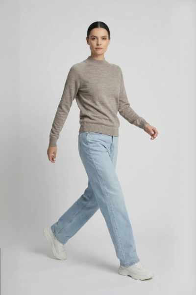 Демисезонный реглан-свитер с воротником-стойкой и ластиком Полесье С3316-15 5С1754-Д43 170,176 бледно-коричневый - фото 3