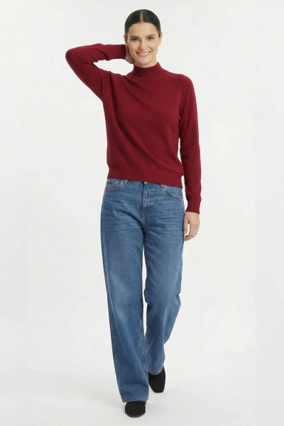 Демисезонный свитер с рукавом реглан и ластичным воротником Полесье С3316-15 5С1754-Д43 170,176 георгин - фото 5