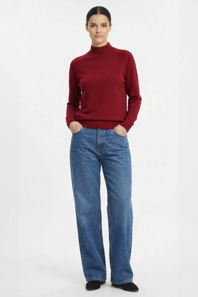 Демисезонный свитер с рукавом реглан и ластичным воротником Полесье С3316-15 5С1754-Д43 170,176 георгин - фото 3