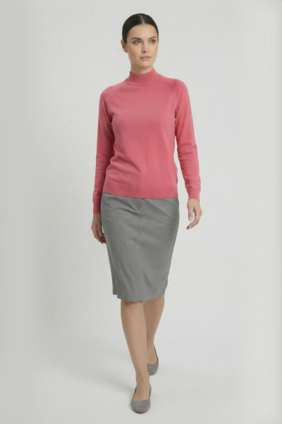 Свитер прямого силуэта с регланом двойная стойка демисезон Полесье С3316-15 5С1754-Д43 170,176 десерт_17-1927 - фото 2