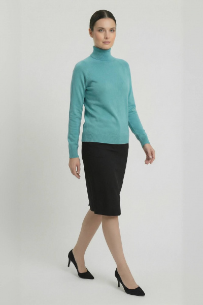 Свитер реглан с высоким воротником для демисезона Полесье С3433-17 7С1582-Д43 170,176 св.порселайн - фото 4