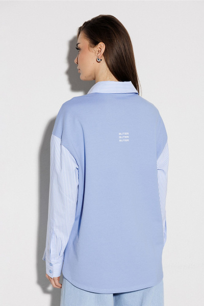 Блуза Butеr 3257 небесный - фото 2