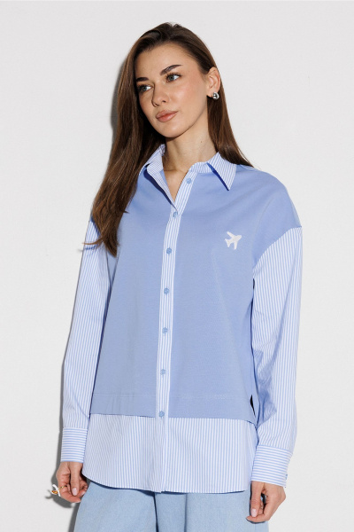 Блуза Butеr 3257 небесный - фото 1