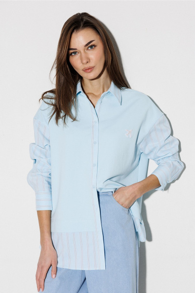 Блуза Butеr 3257 голубой - фото 1