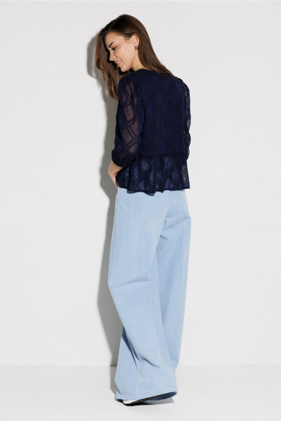 Блуза, болеро Butеr 3271 темно-синий - фото 7