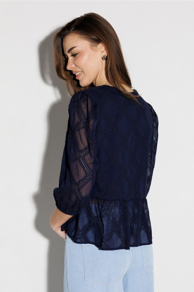 Блуза, болеро Butеr 3271 темно-синий - фото 2