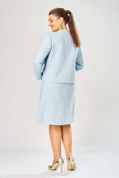 Жакет, юбка Bonna Image 1029/2 голубой - фото 8