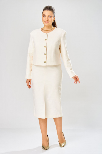 Жакет, юбка Bonna Image 1031/1 молочный - фото 9