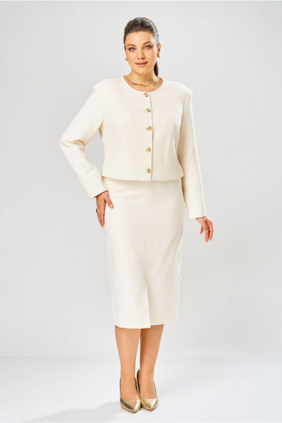 Жакет, юбка Bonna Image 1031/1 молочный - фото 1