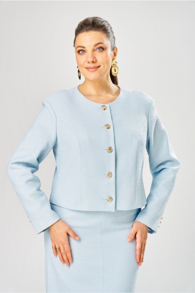 Жакет, юбка Bonna Image 1031/2 голубой - фото 7