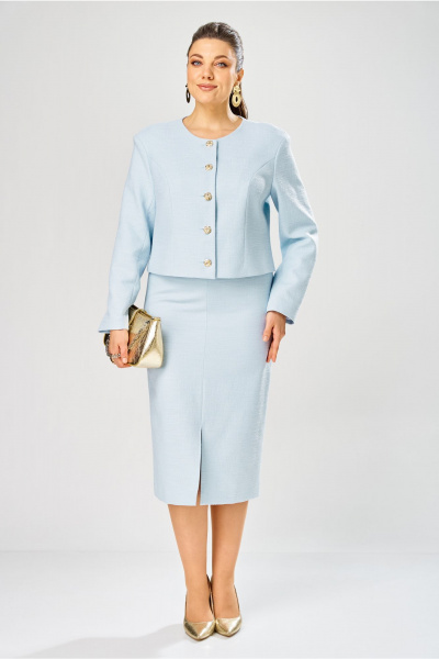 Жакет, юбка Bonna Image 1031/2 голубой - фото 1