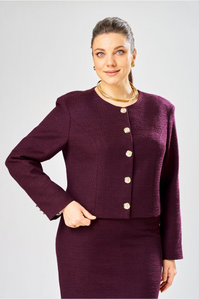Жакет, юбка Bonna Image 1031/3 фиолетовый - фото 1