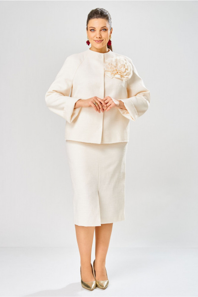Жакет, юбка Bonna Image 1042/1 молочный - фото 12