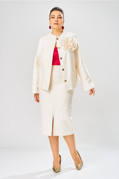 Жакет, юбка Bonna Image 1042/1 молочный - фото 1