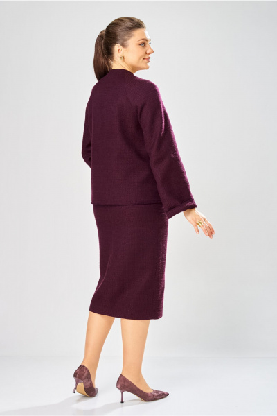 Жакет, юбка Bonna Image 1042/3 фиолетовый - фото 13