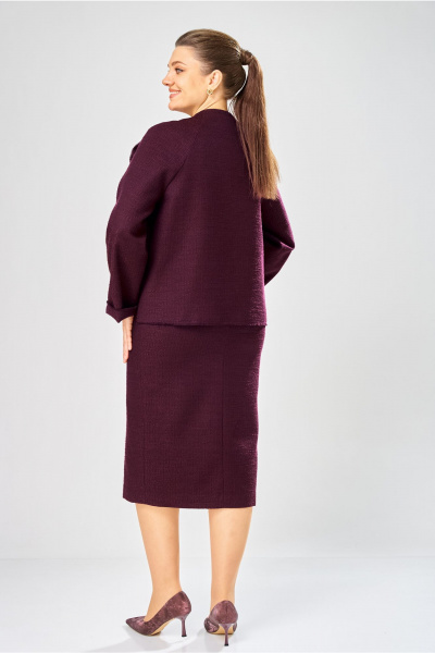 Жакет, юбка Bonna Image 1042/3 фиолетовый - фото 11